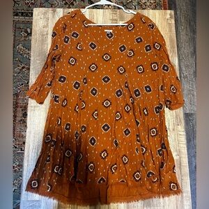 Ecote Orange/Brown Medium Dress